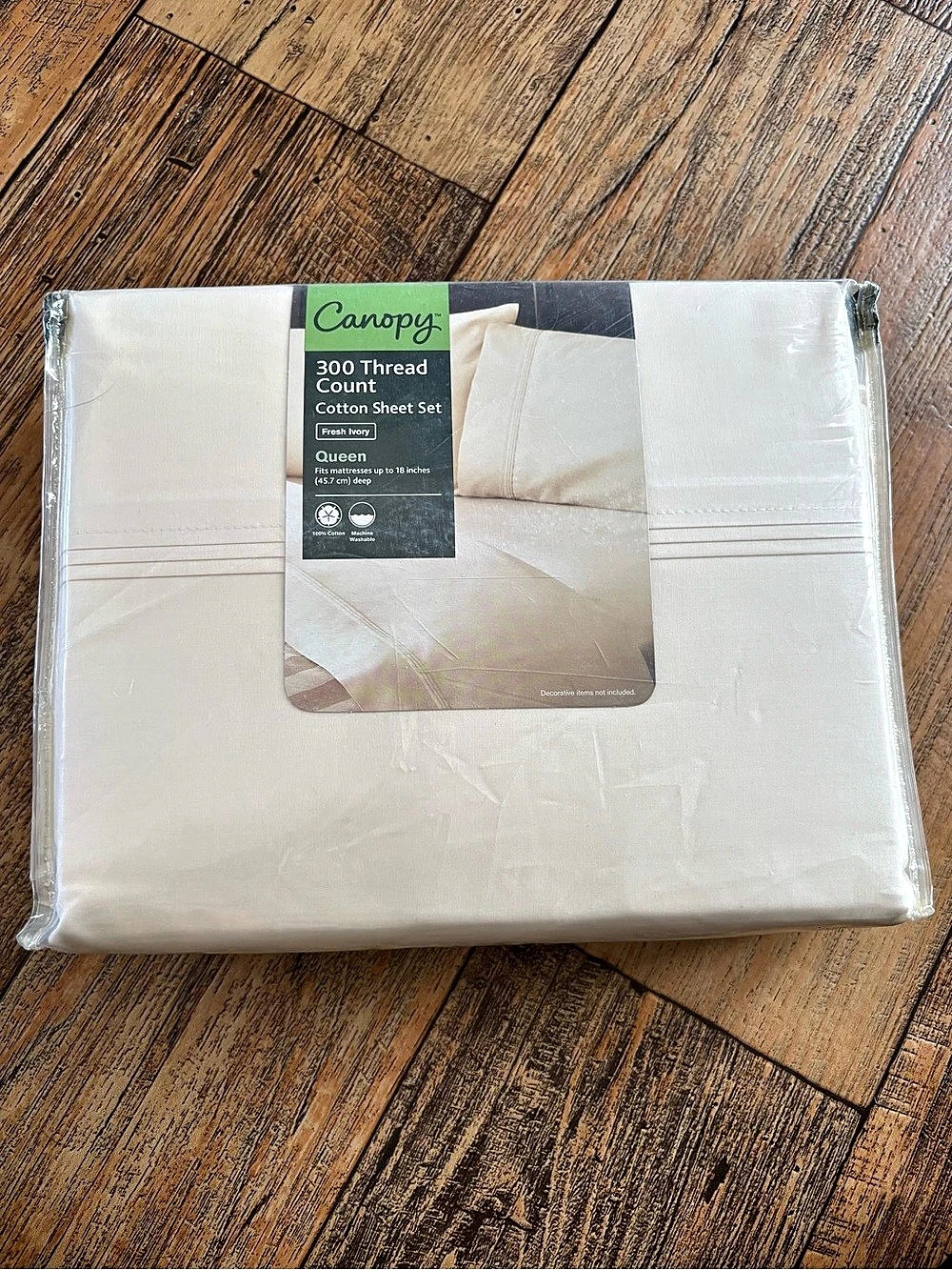 Canopy 300 Thread Count Cotton Sheet Set Queen Cotton Sheet Set NWT